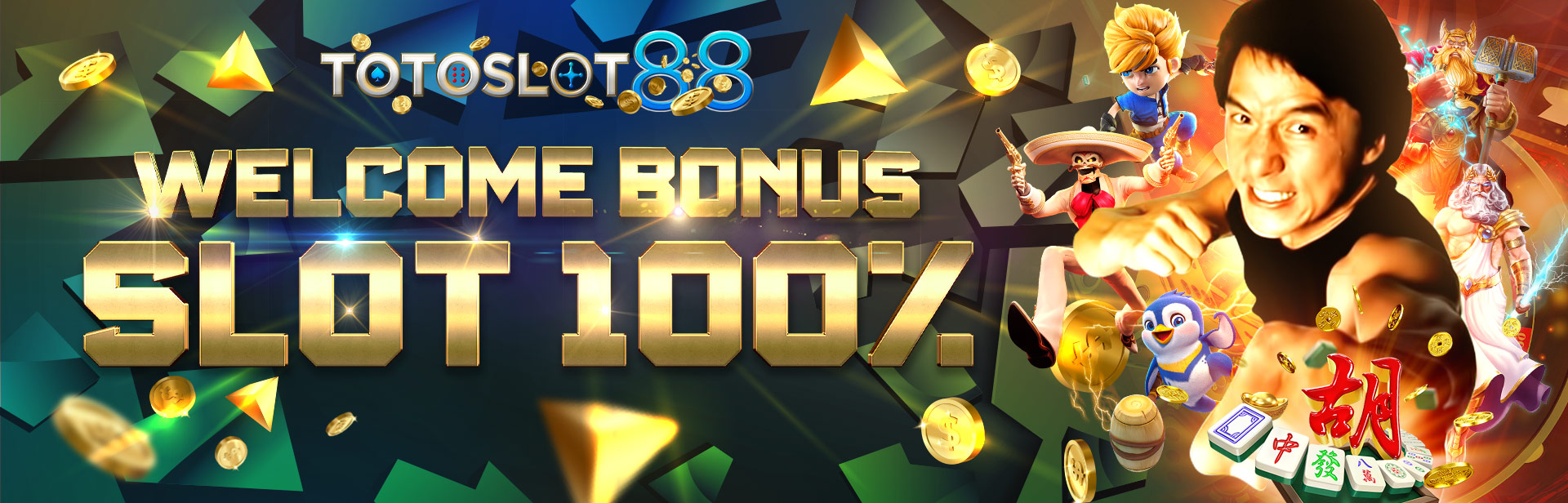 WELCOME BONUS SLOT 100%